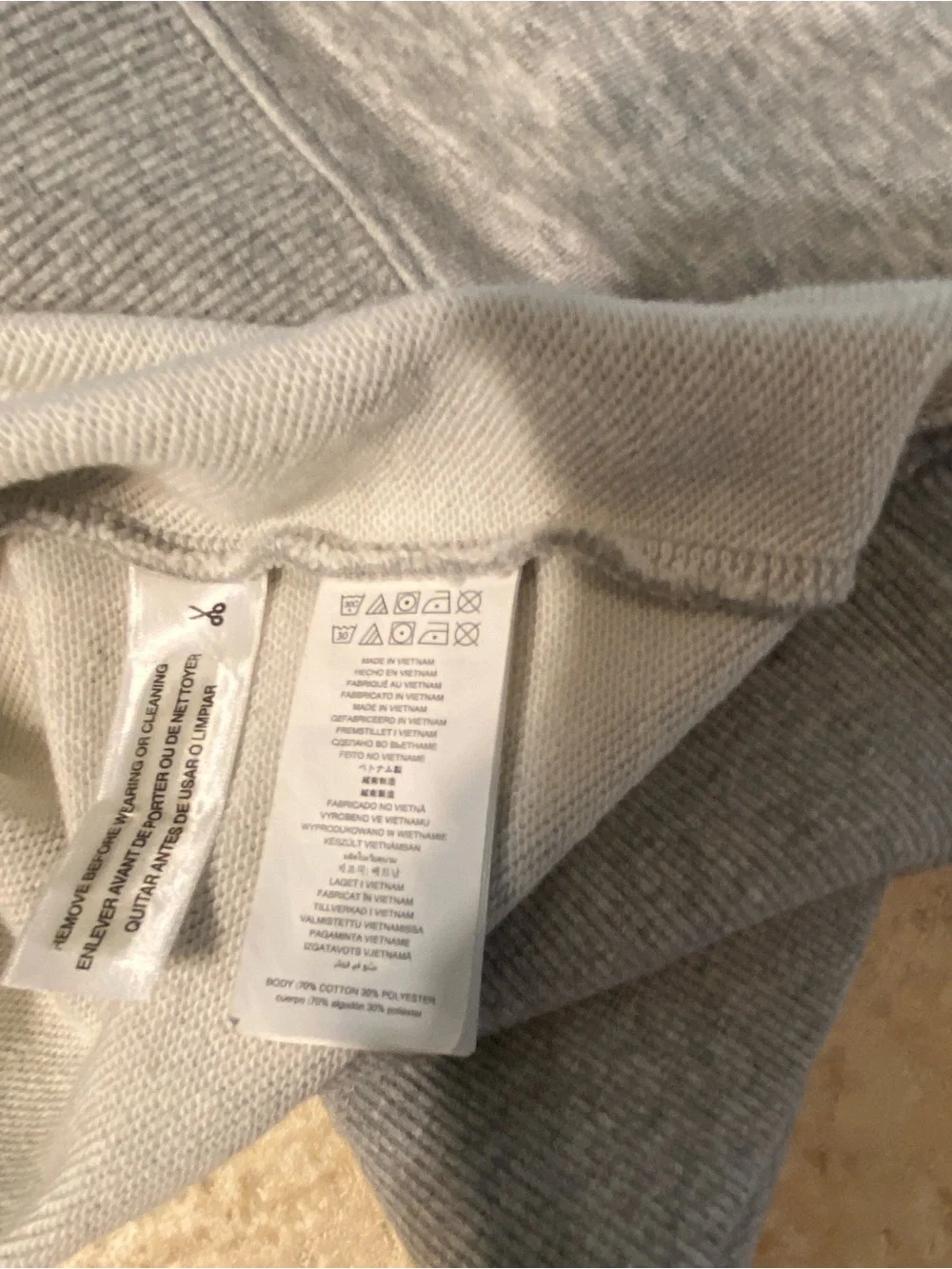 Michael Kors Light Gray KORS Logo Crewneck Sweatshirt